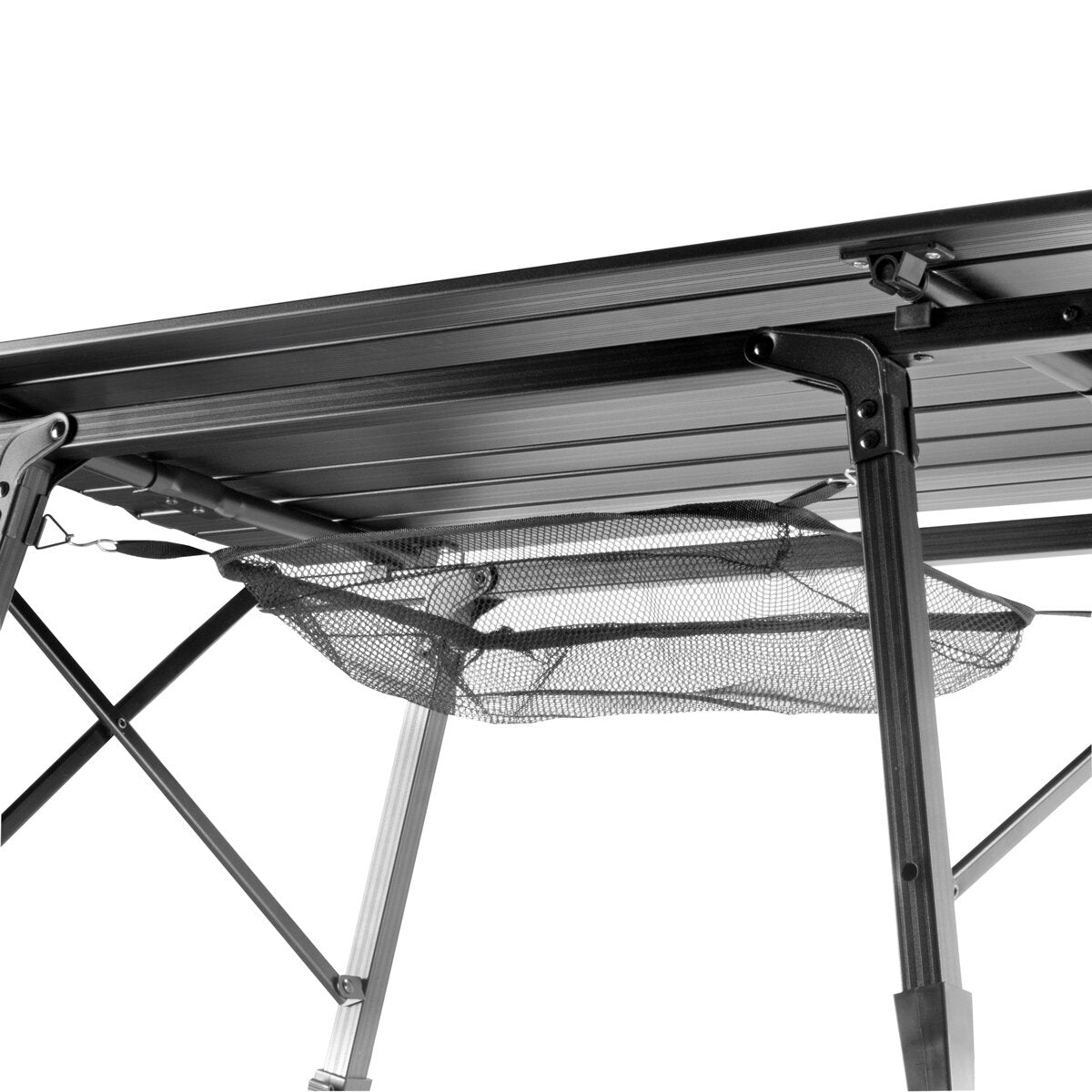 Steelworks Camping table CT-30 ST foldable and height-adjustable aluminum-folding table | Garden table | Beer table | Camping furniture | Folding table | Balcony | Terrace table including transport bag