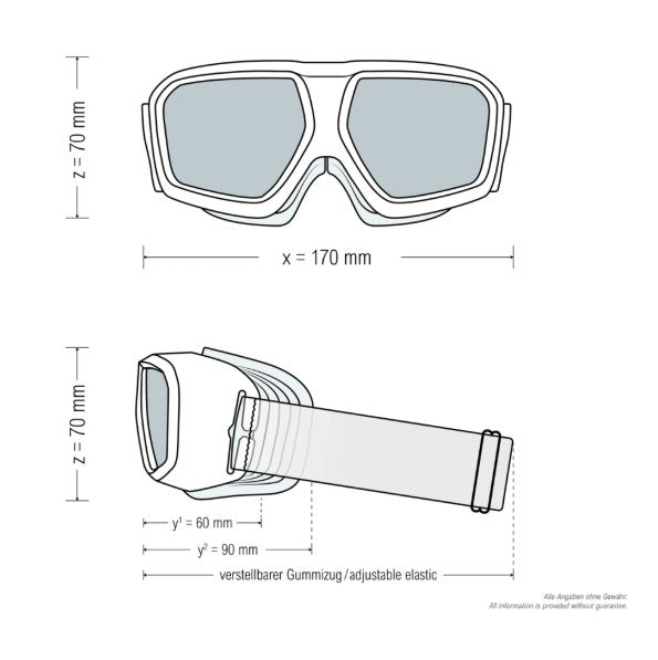 Laserjustierbrille COVERLIGHT Filter: 0156, Gestellfarbe schwarz (für Brillenträger geeignet)