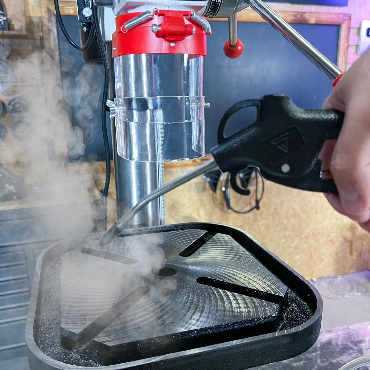 STAHLWERK 3-teiliges Druckluft-Ausblaspistolen-Set | Düsenlängen 100, 150 und 300 mm | 6 bar Arbeitsdruck | 1/4" Kupplung | Ergonomische Druckluft-Reinigungspistole für Kfz-Werkstatt und Handwerk