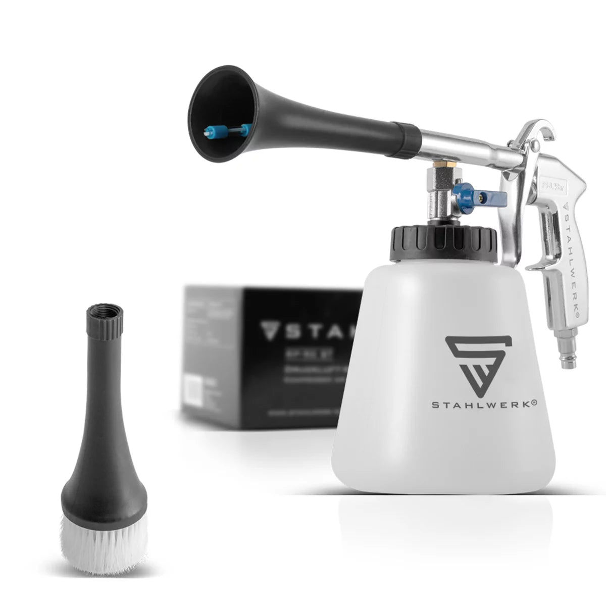 STAHLWERK Profi Druckluft-Reinigungspistole RP-90 ST, hochwertiger Druckluft-Reiniger mit Tornado-Effekt zum effektiven Reinigen von verschmutzen Oberflächen