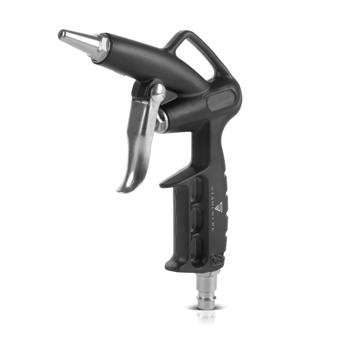 STAHLWERK Druckluftset 5-teilig |Druckluftwerkzeug inklusive Lackierpistole, Ausblaspistole, Reinigungspistole mit Behälter, Reifenfüller mit Druckmesser und 5 Meter Spiralschlauch zum Anschluss