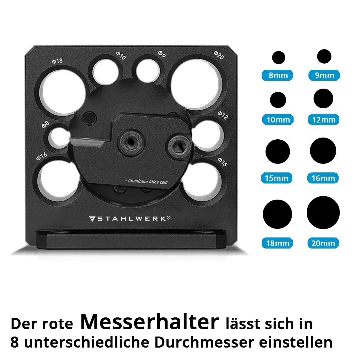 Stahlwerk dowel maker 8 | 9 | 10 | 12 | 15 | 16 | 18 | 20 mm round bar cutter | Dowel manufacturer | Round stick cutter | Dowel cutter | Precision device for wooden dowel and round rod production