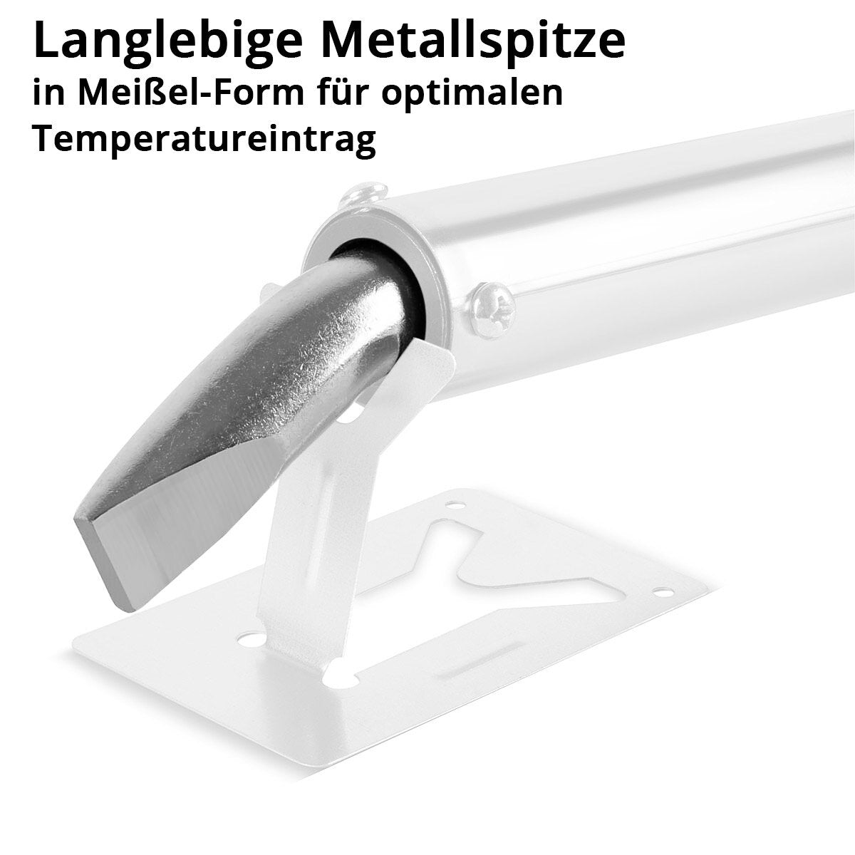 STAHLWERK Lötspitze | Lötkolbenspitze mit 115 mm Länge und 18 mm Durchmesser, gebogene Ersatz-Lötspitze für Lötkolben | Lötgeräte | Lötstationen | Lötpistolen