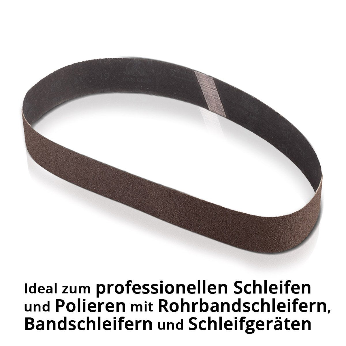 STAHLWERK Schleifband 5er Set mit P80 Körnung 40 x 760 mm Universal-Schleifpapier | Gewebe-Schleifband | Schleifmittel für Rohrbandschleifer, Bandschleifer und Schleifgeräte