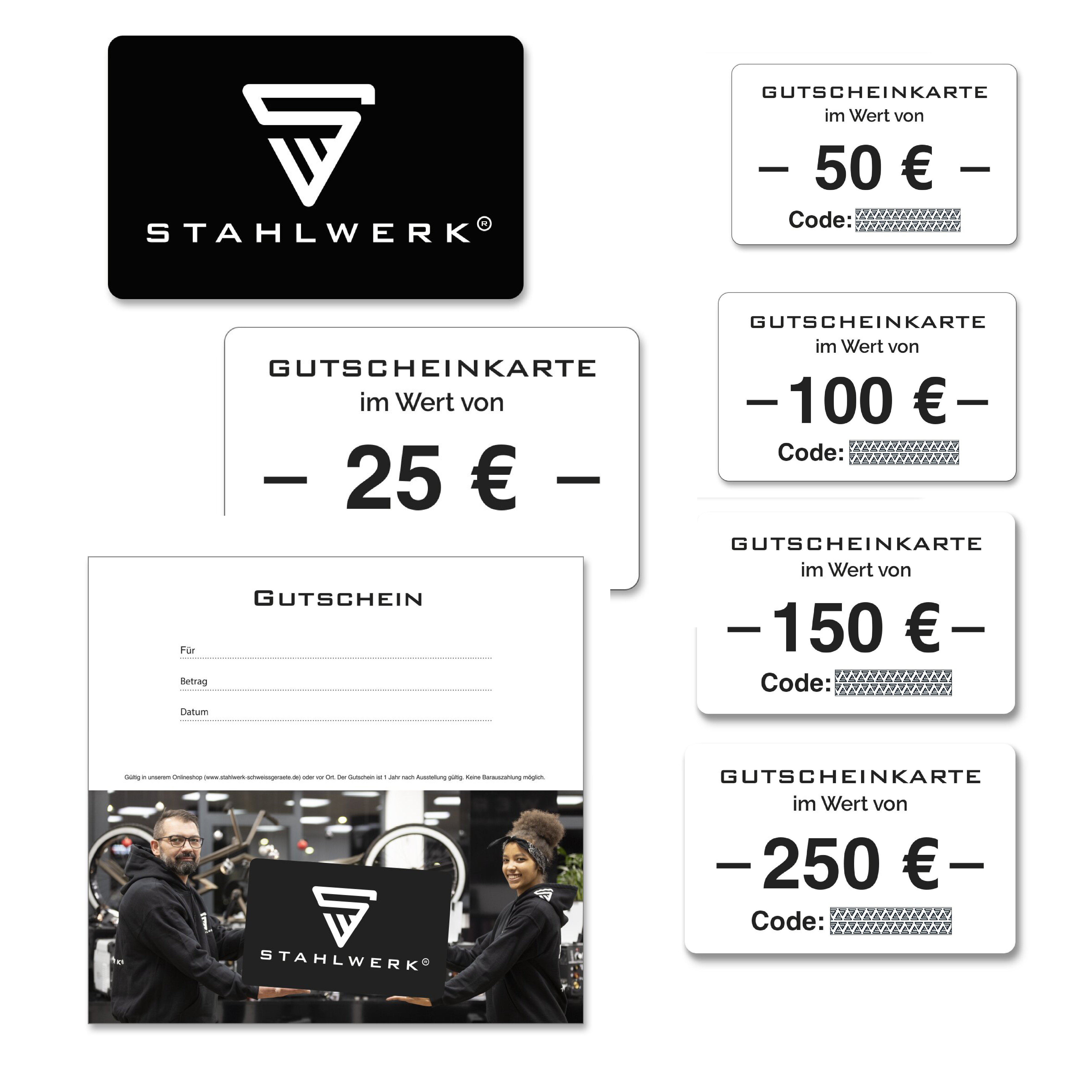 Steelworks voucher 25 € / 50 € / € 150 /250 €