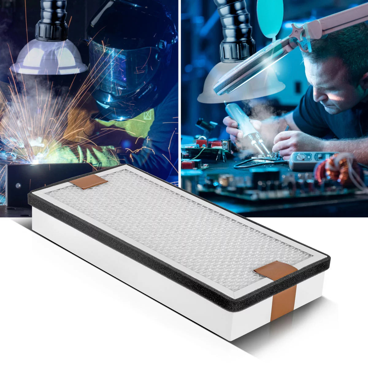 STAHLWERK Filtre HEPA moyen pour désenfumage FE-300 ST filtre de remplacement | Filtre à air | Filtre à particules pour système d'extraction | Absorbeur de fumée | Évent de fumée | Extraction des fumées de soudage et de la soudure