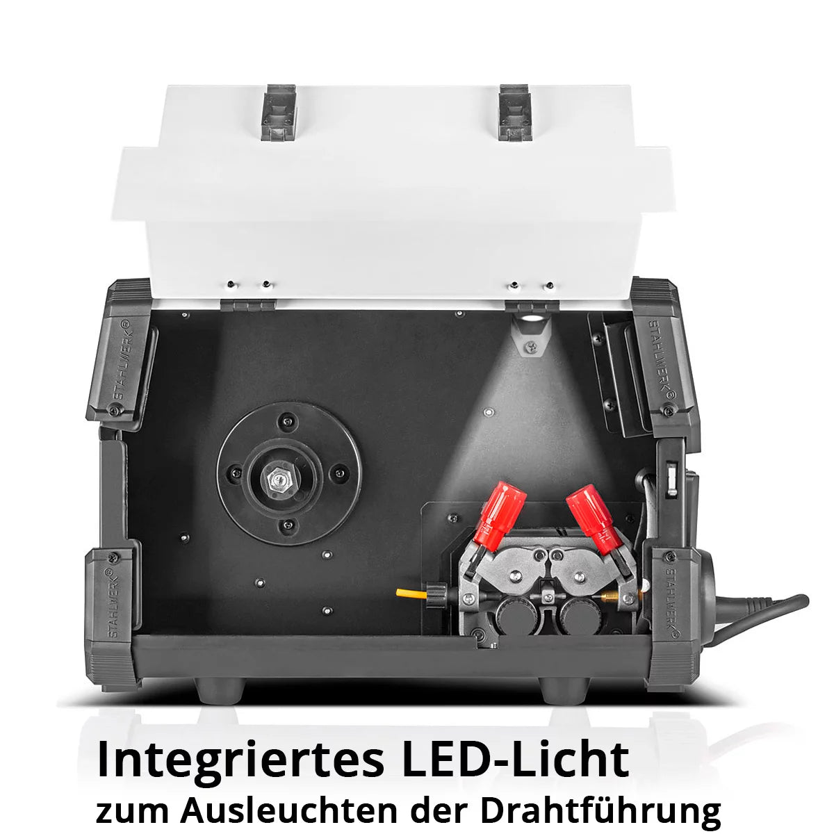 STAHLWERK MIG MAG 200 Spot Puls Pro Digital Vollausstattung Schutzgas-Schweißgerät | IGBT Inverter mit 200 A, synergischem Drahtvorschub, 4-Rollen-Antrieb, FLUX, Lift-TIG, MMA, MIG-Puls für Aluminium