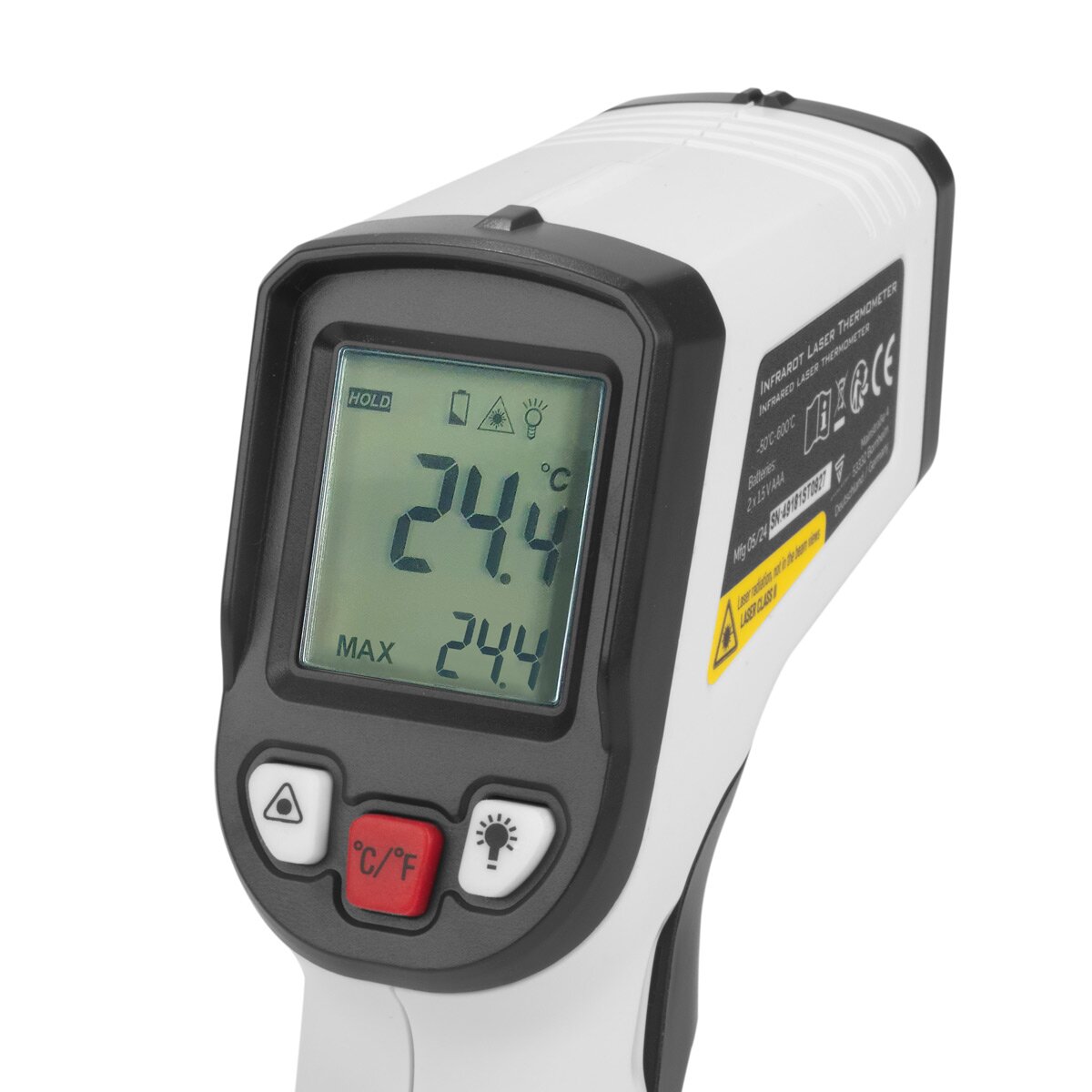 STAHLWERK Infrarot-Laser-Thermometer ILT-600 ST -50C° bis 600°C Digitales Infrarot-Thermometer | Pyrometer | Temperaturmessgerät | Strahlungsthermometer | Digital-Thermometer für kontaktlose Messungen