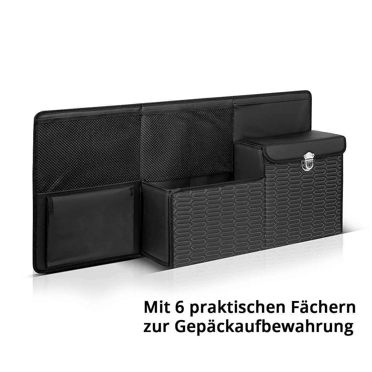 STAHLWERK Kofferraum-Organizer TO-995 ST Auto-Organizer | Kofferraumbox | Autotasche | Kofferraumaufbewahrung | Kofferraumtasche | Gepäcktasche mit verschiedenen Fächern und Aufbewahrungstaschen