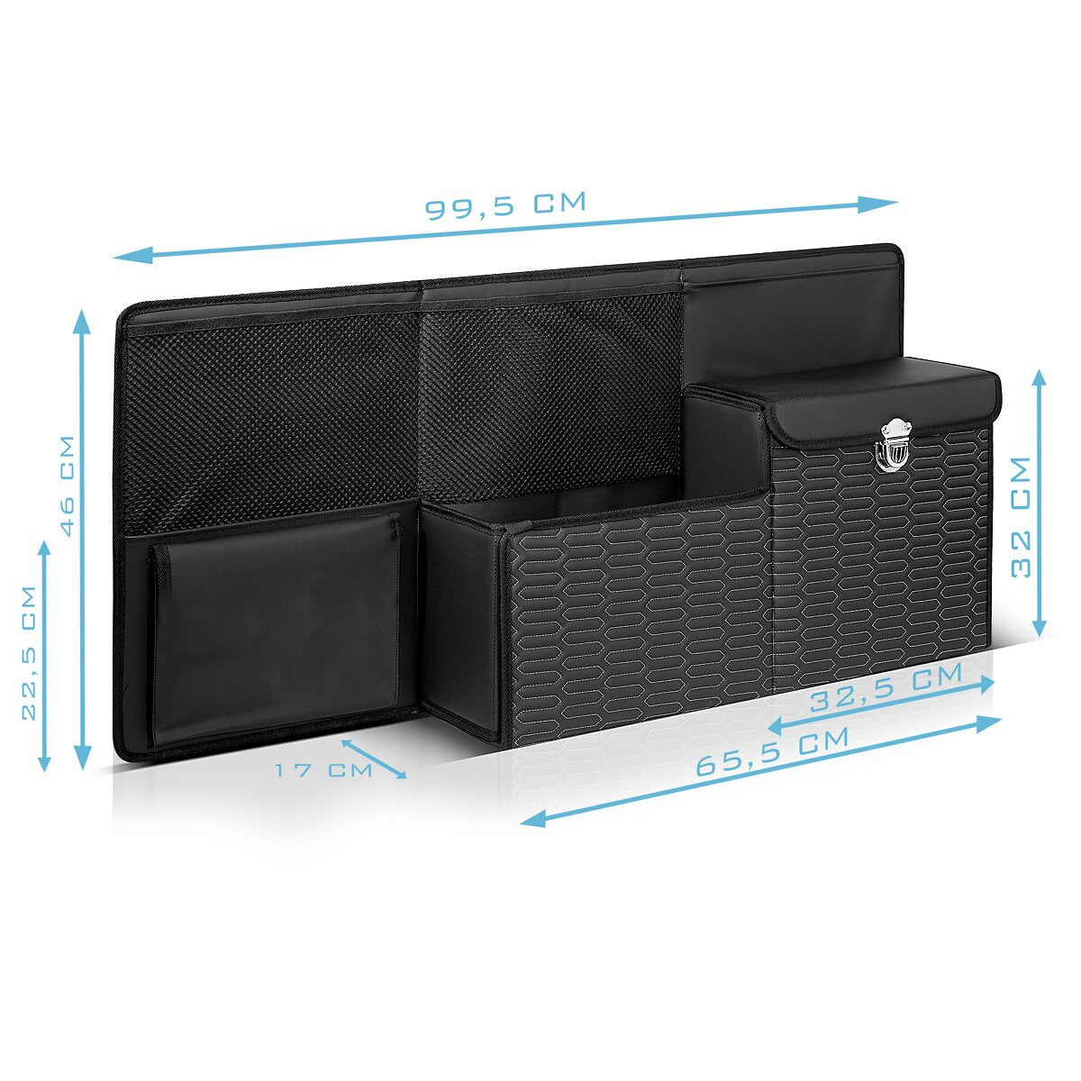 Steelworks Trunk Organizer-995 St Auto-organizer | Bagaj Kutusu | Otomatik çanta | Bagaj depolama | Bagaj Çantası | Farklı bölmeler ve depolama çantaları ile bagaj çantası