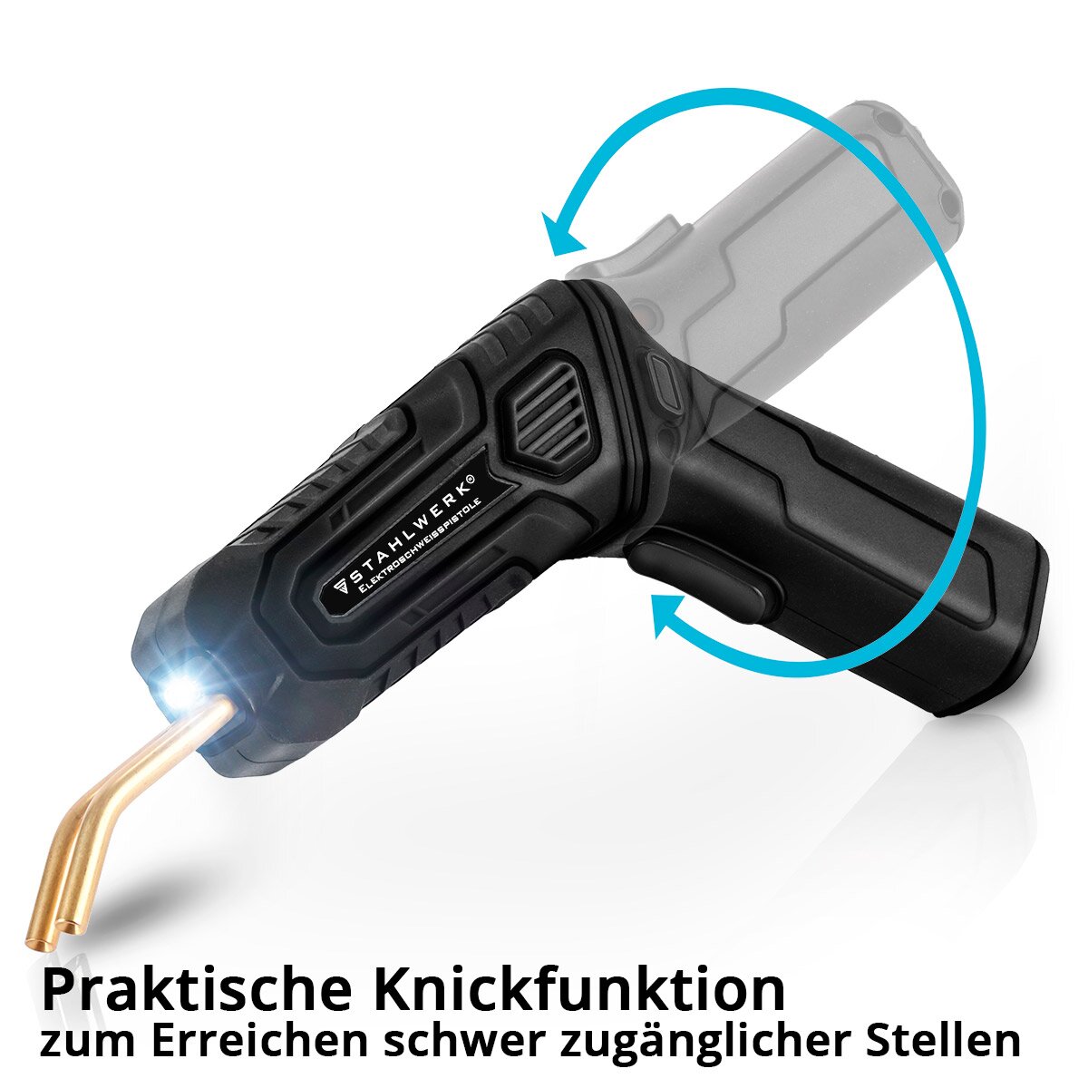 STAHLWERK Kunststoff Reparatur Set mit Akku-Kunststoff-Schweißgerät und 400 Schweißnägeln, Heißhefter | Dellenlifter | USB Smart Repair Ausbeulwerkzeug Set für Stoßstangen und Plastik-Bauteile