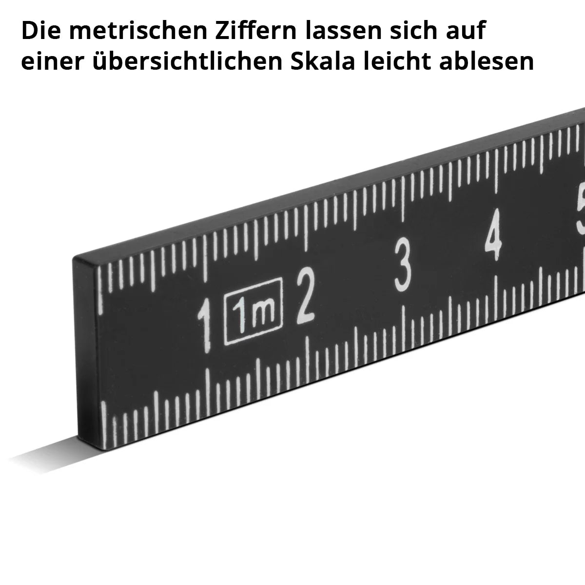 Stahlwerk Zollstock 1 meter of precise plastic structure | Mäntstab | Scale | Tale tape | Meter measure with easy -to -read metric digits