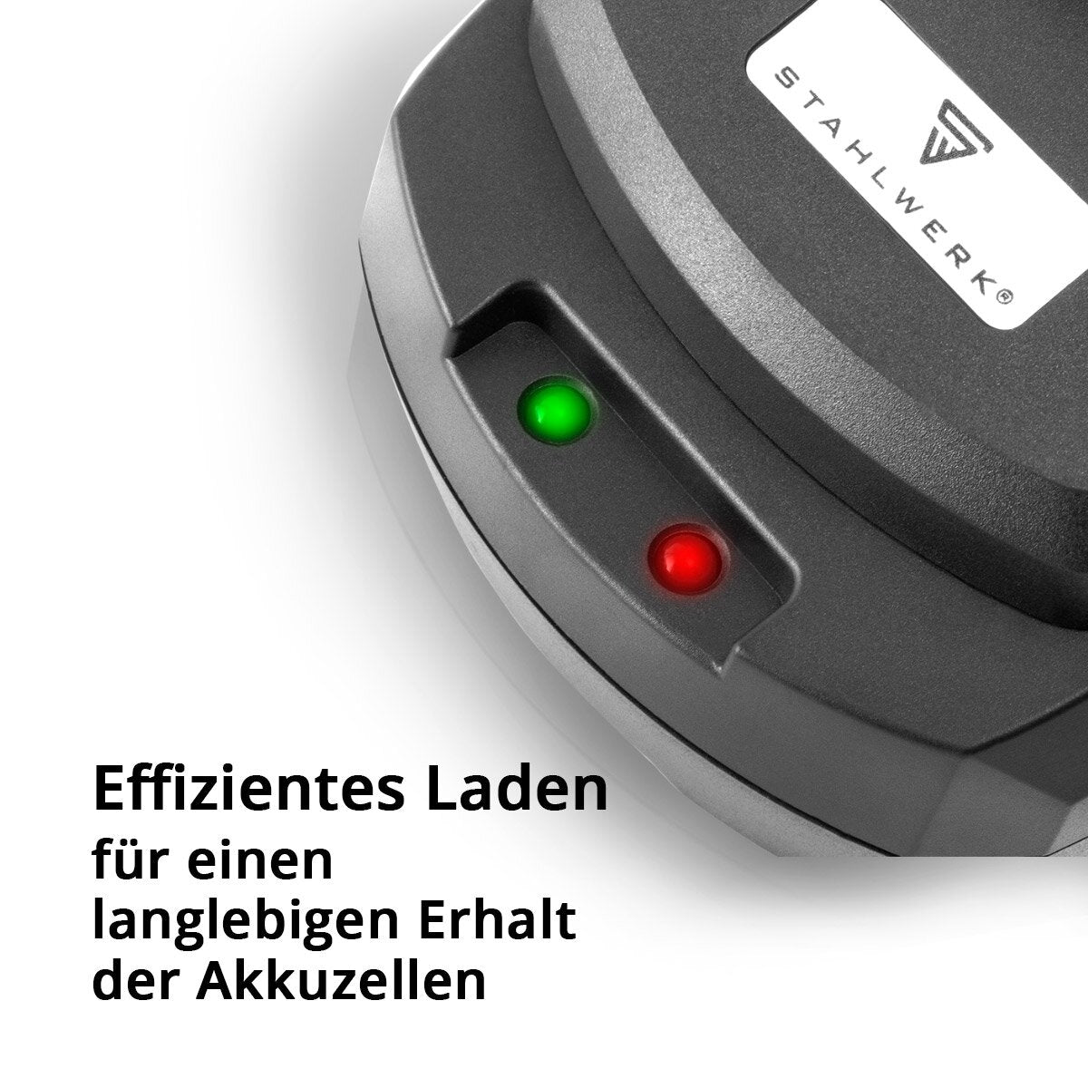 STAHLWERK Ladegerät BC-90 ST Akku Schnellladegerät | Charger mit 3 A Ladestrom und LED-Anzeige für 18 V | 20 V Li-Ion Akkus von Akkuschraubern, Akkubohrern, Akkuwinkelschleifern, Akkusägen