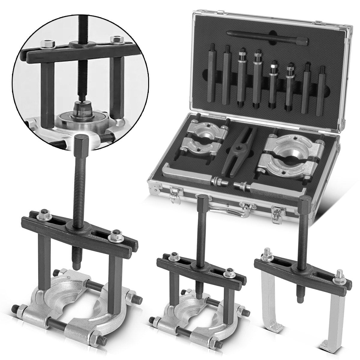 Stahlwerk Lager extractor Conjunto de 14 partes de la oración del extractor | Herramienta especial para el desmontaje profesional de cojinetes interiores y exteriores, engranajes, correas, rotores o acoplamientos