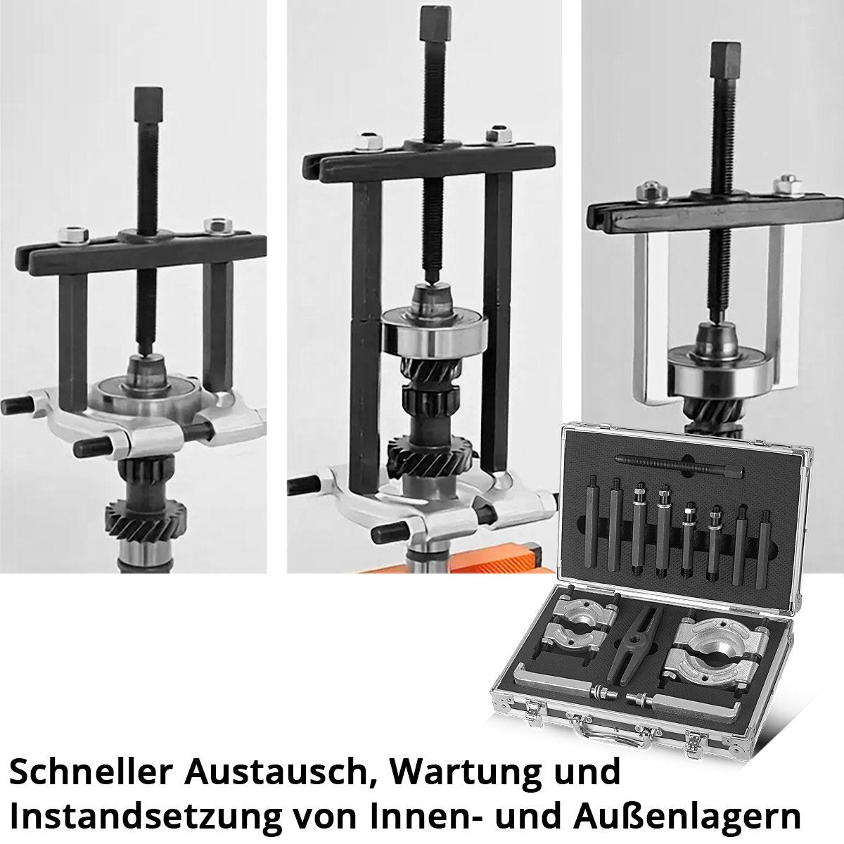 Stahlwerk Lager puller set 14-part puller sentence | Special tool for professional disassembly of indoor and outdoor bearings, gears, straps, rotors or couplings