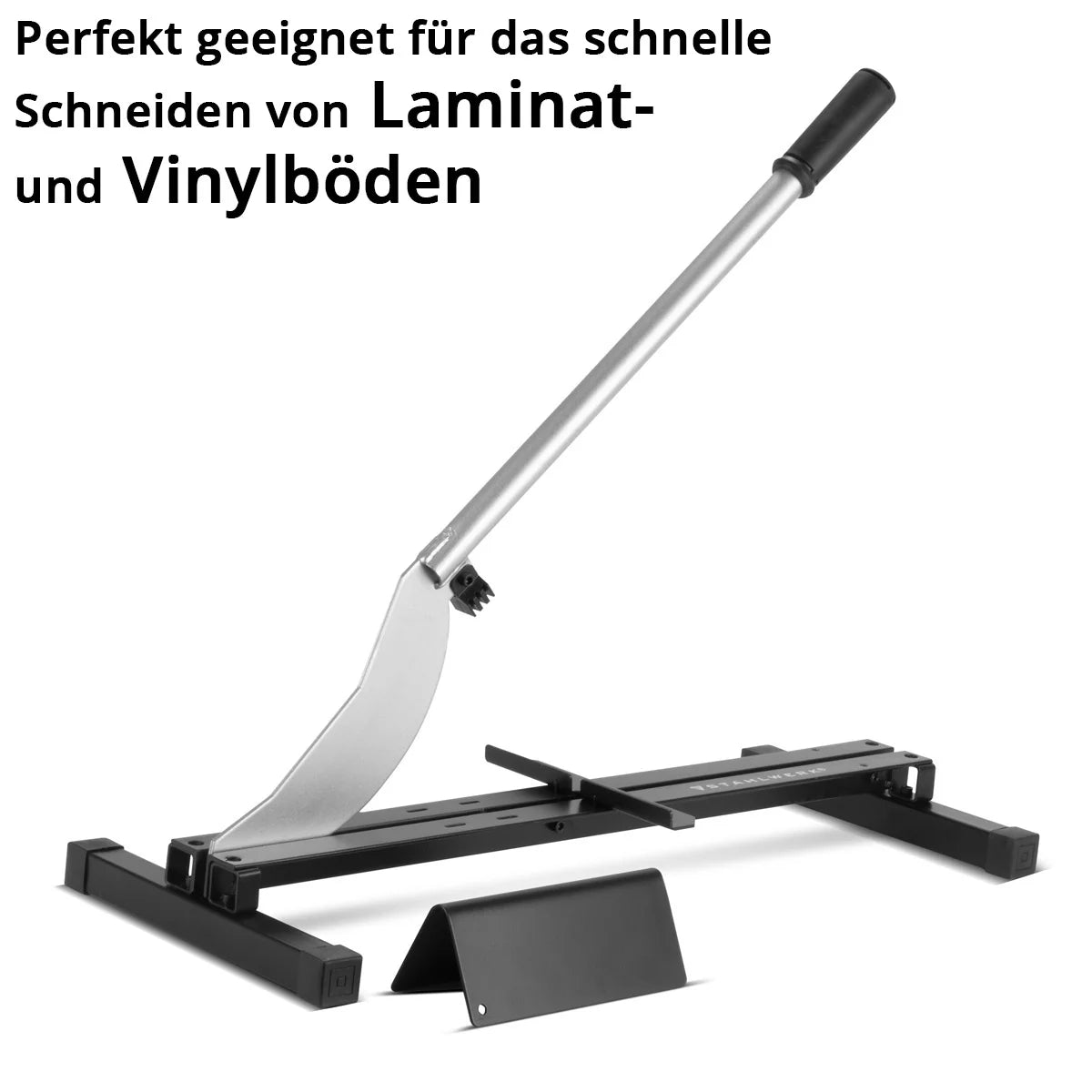 STAHLWERK Laminatschneider | Vinylschneider | Laminatcutter | Laminat Schneidegerät mit 210 mm Schnittbreite | maximale Schnittstärke 12 mm | Ideal für das Verlegen von Laminat