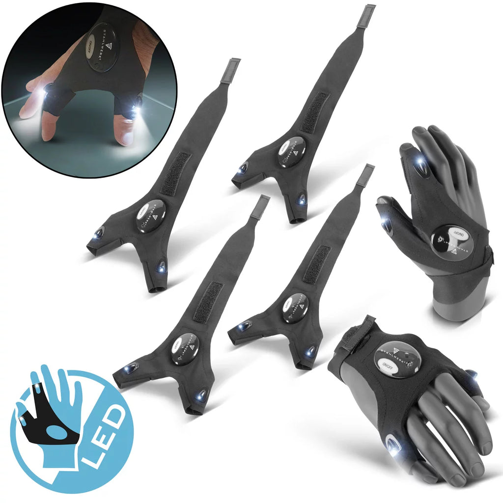 handschuhe mit licht STAHLWERK LED-Handschuhe 2er Set