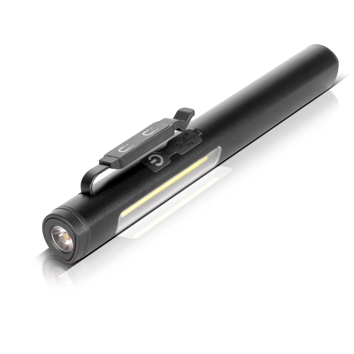 STAHLWERK LED-Arbeitsleuchte | Leistungsstarke Stablampe mit COB-Flashlight | Werkstattlampe mit Magnethalterung | USB-C Anschluss | 600 mAh Akku | Schnell aufladbar | Universell einsetzbare LED-Lampe