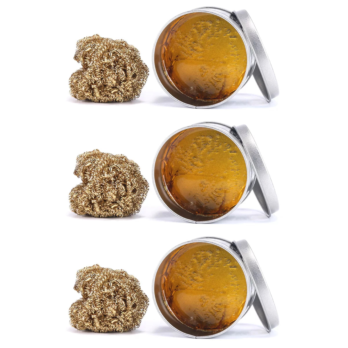 STAHLWERK 3 x Lötkolbenspitzen-Reiniger 20 g zur effektiven Reinigung