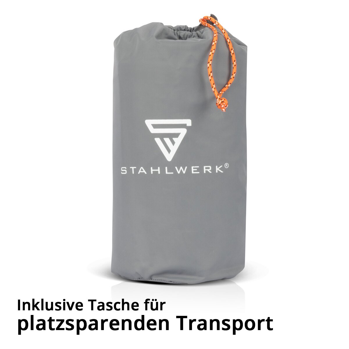 STAHLWERK Luftmatratze LM-70 ST 200 x 70 cm Aufblasbares Luftbett | Campingmatratze | Isomatte | Schlafmatte | Reisematratze inklusive Transporttasche für Camping & Outdoor