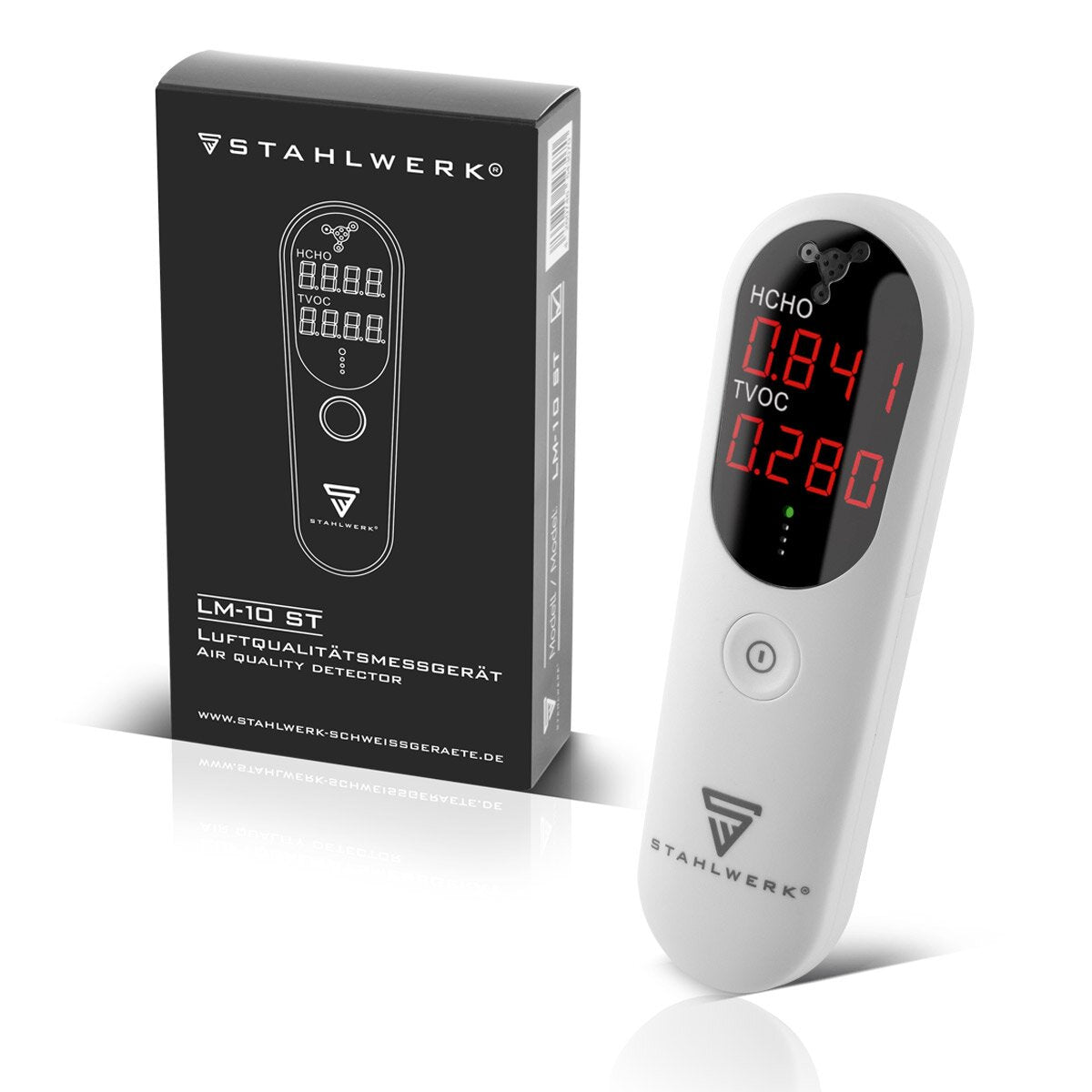 Dispositif de mesure de la qualité de l'air en acier / Moniteur de qualité de l'air / couteau de qualité de l'air LM-10 St précision HCHO TVOC Dispositif / périphérique de test / détecteur pour mesurer la qualité de l'air sur les polluants