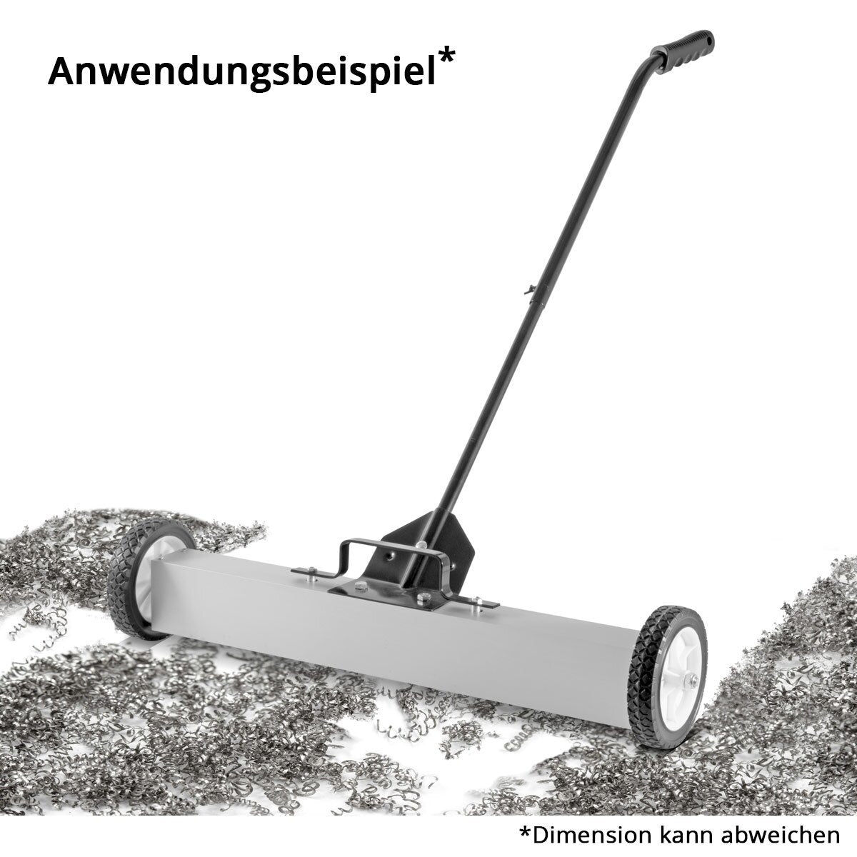 Stahlwerk Magnet floor sweeper MBK-18 ST with 457 mm width and 15 kg capacity, magnetic brooms / chip collector / magnetic sweeper for metal shavings, screws, nails and other magnetic parts