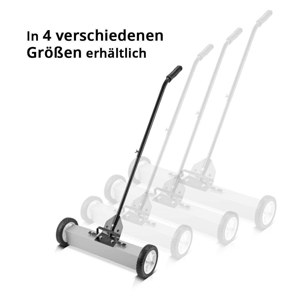 Stahlwerk Magnet floor sweeper MBK-18 ST with 457 mm width and 15 kg capacity, magnetic brooms / chip collector / magnetic sweeper for metal shavings, screws, nails and other magnetic parts