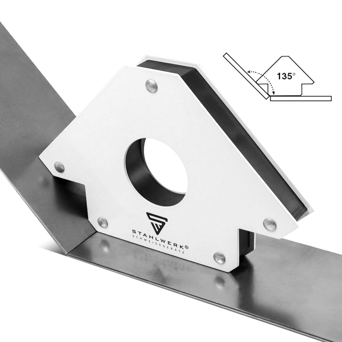 Steelwork 3 × magnetic angle welding angle 11.3 + 22.6 + 34 kg / 25 + 50 + 75 lbs