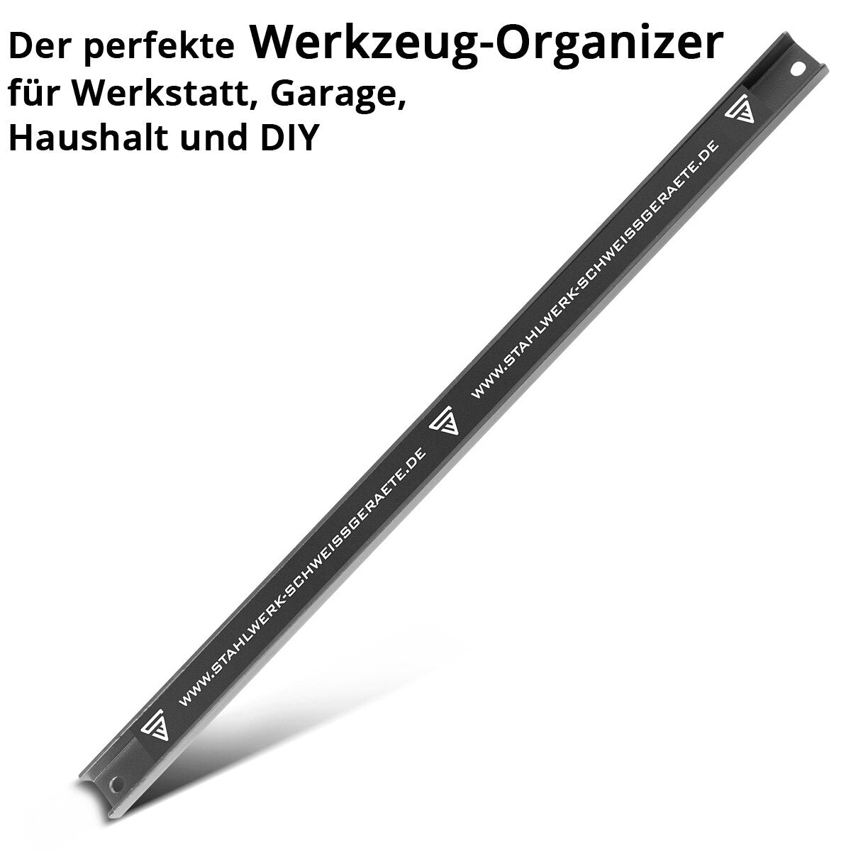 Steelworks magnetic strip MWZ-18 ST 18 "| 45 cm toolbar | Magnetic shelf | knife bar | magnetic holder | tool rail | magnetic tool holder with strong adhesive power for knives and tools