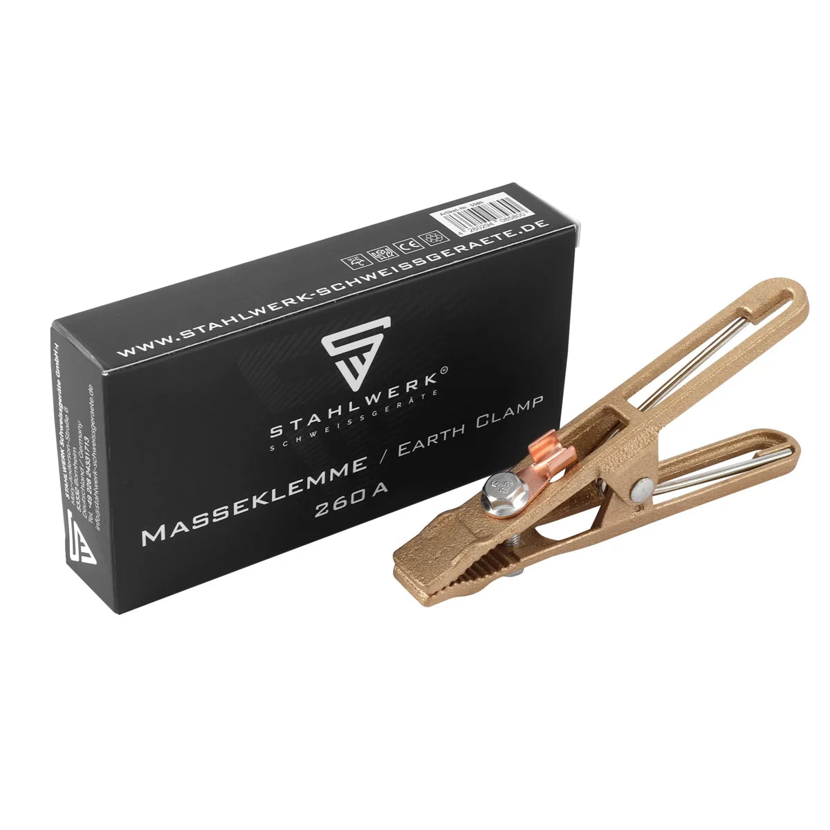 STAHLWERK 2 x earth clamp earth clamp and earth clamp loadable up to 260A