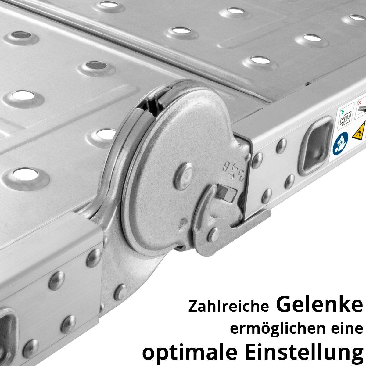 STAHLWERK Mehrzweckleiter ML-356 ST 150 kg Tragkraft, 3 in 1 Leitergerüst / Aluminium Klappleiter / Arbeitsgerüst / Arbeitsplattform / Gerüst mit rutschfesten Sprossen inklusive 7 Jahre Hersteller-Garantie