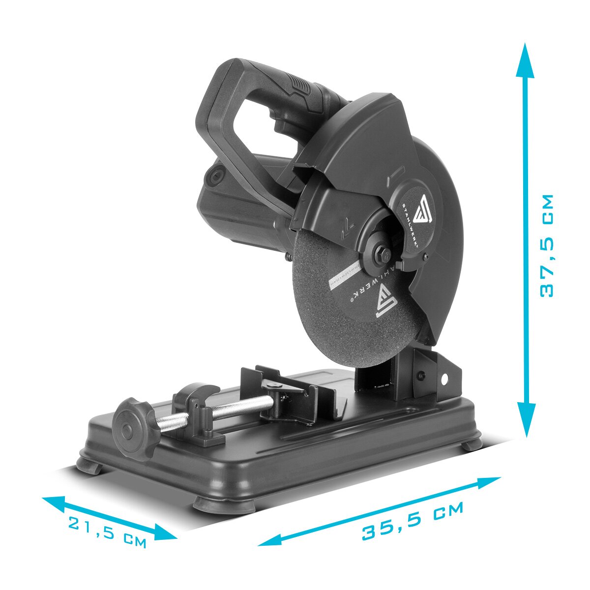 Stahlwerk Metal separate saw MT-205 ST Capp saw | Mirscape saw | Metal saw with 1,200 W and 5,000 rpm for professional cutting steel, NE-metals, iron and cast profiles