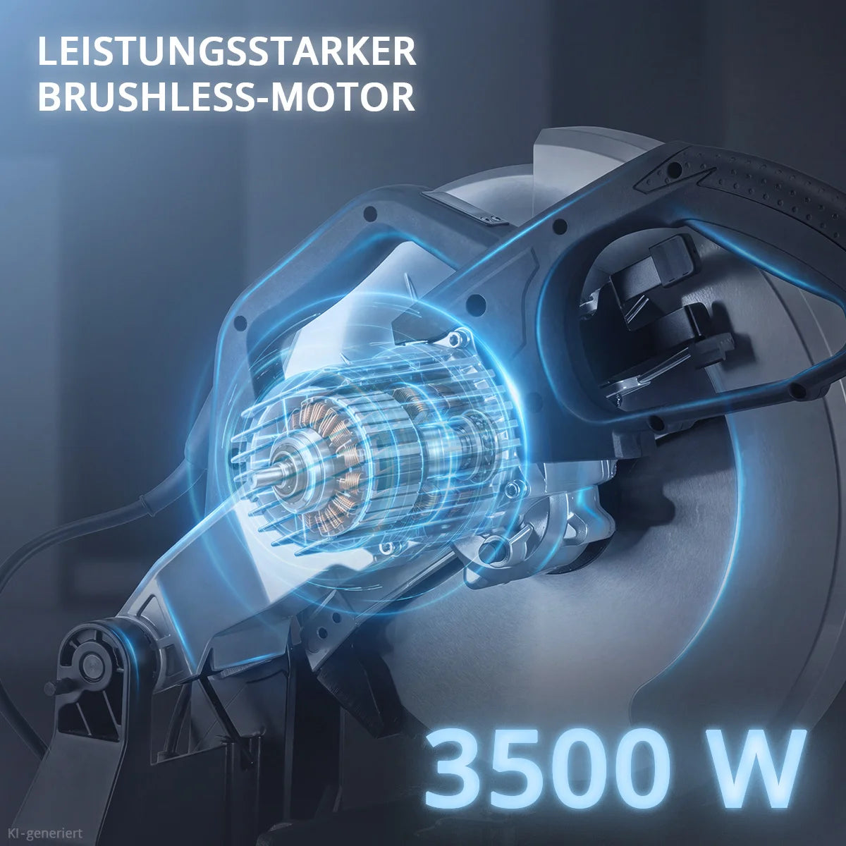 STAHLWERK Metalltrennsäge MT-35 ST | 3.500 W | Ø 355 mm Sägeblatt | 700-1.300 U/min | LCD-Anzeige | Schnittwinkel 0-45° | für Stahl, Aluminium, Holz und Kunststoff | Brushless | Kappsäge |Trennsäge