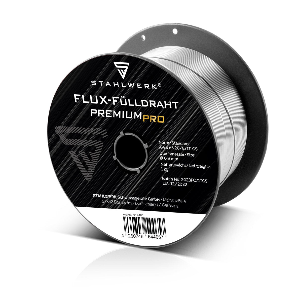 Steelwork Mig Mag Premium Welding wire-Fill wire E71T-GS Ø 0.9 mm S100 / D100 wire roll with 1 kg / flux filler wire