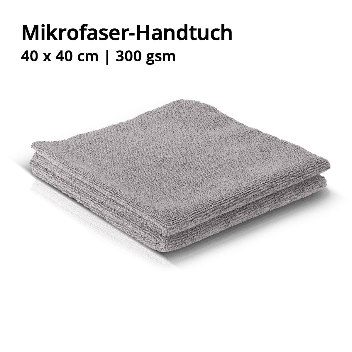 STAHLWERK Mikrofaser-Handtuch 10er Set 40 x 40 cm 300 gsm Trockentuch | Reinigungstuch | Poliertuch | Putztuch | Pflegetuch | Mikrofaser-Tuch | dunkelgrau