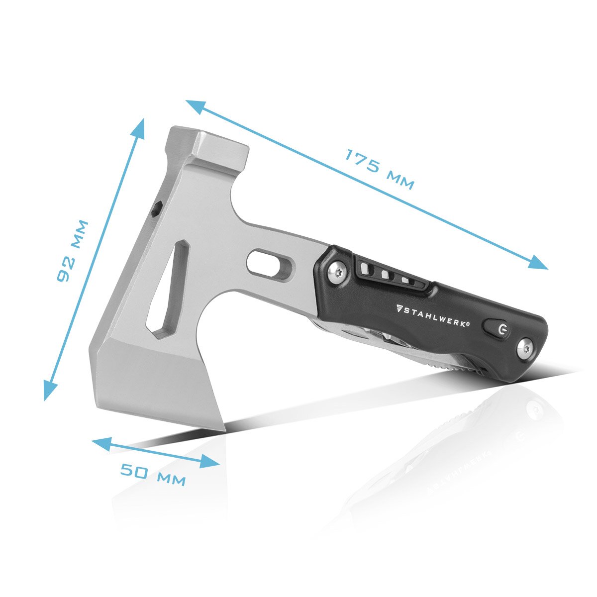 Steelwork Multi -tool / multifunctional tool / hammer ax / survival kit with pocket knife LED flashlight screwdriver set