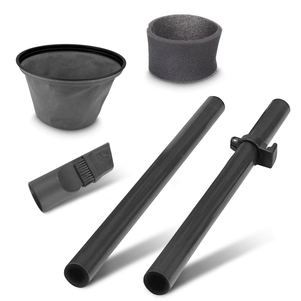 STAHLWERK wet and dry vacuum cleaner VCL-1200 ST | 1200 W workshop vacuum cleaner with 20 l metal container | Dust shaking and blowing function | Compact industrial vacuum cleaner for workshops, garages and construction sites