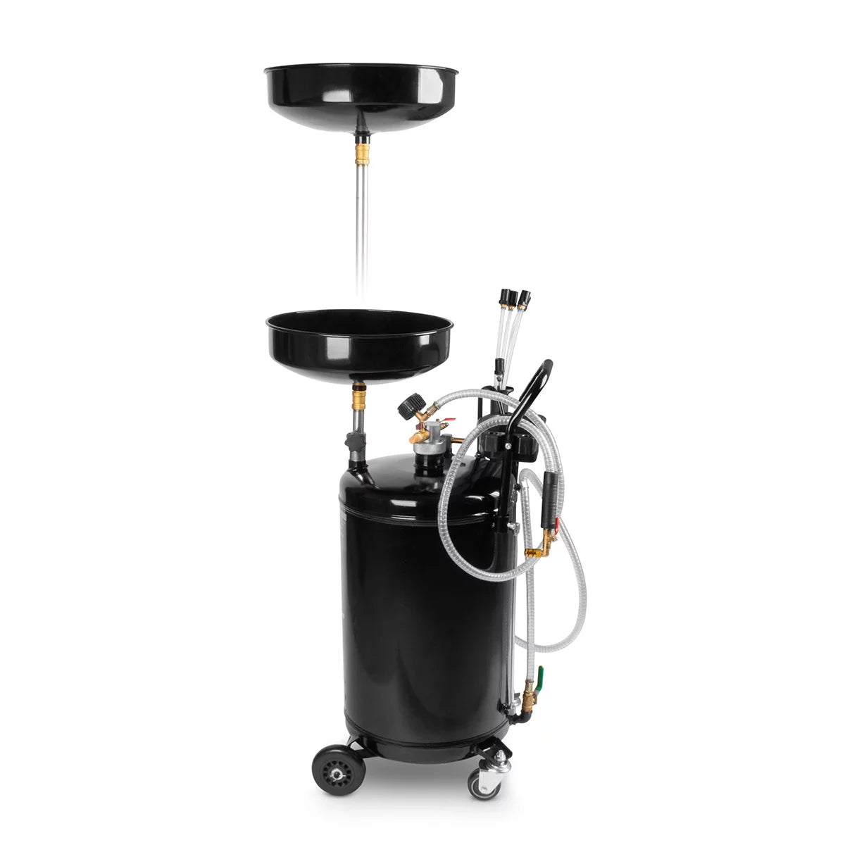 STAHLWERK Ölabsauger OD-70 ST mit 70 l Fassungsvermögen | Mobiler Ölsammler und Altölwagen | Ölauffangwagen mit Ölabscheider | Ölablassgerät zum Auffangen von Altöl