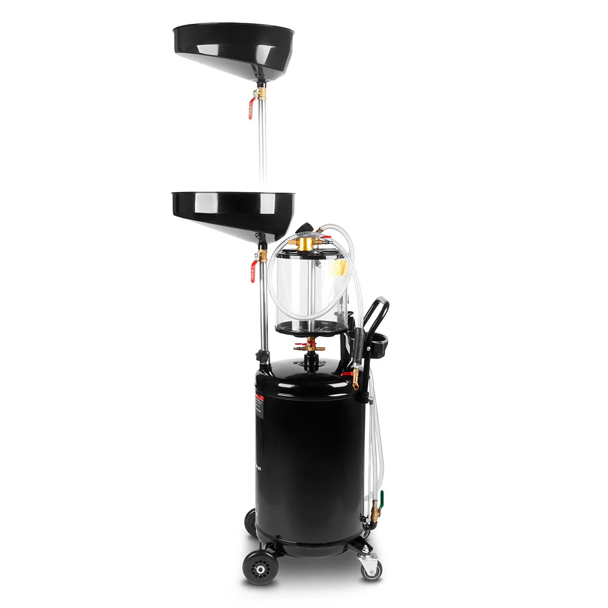 STAHLWERK Ölabsauganlage OD-71 ST mit 80 l Fassungsvermögen | Öl Auffangbehälter | Ölauffangwagen | Mobiler Ölabscheider | Ölablassgerät mit Vorkammer zum Auffangen von Altöl