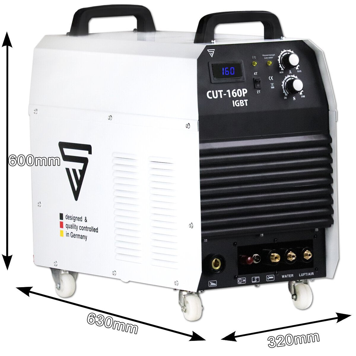 SCAGLIO CHE CUTTRO PLASMA COLT 160 P IGBT con accensione pilota da 160 amper fino a 52 mm di produzione di taglio / Adatto per fogli dipinti e rastrellatura di volo