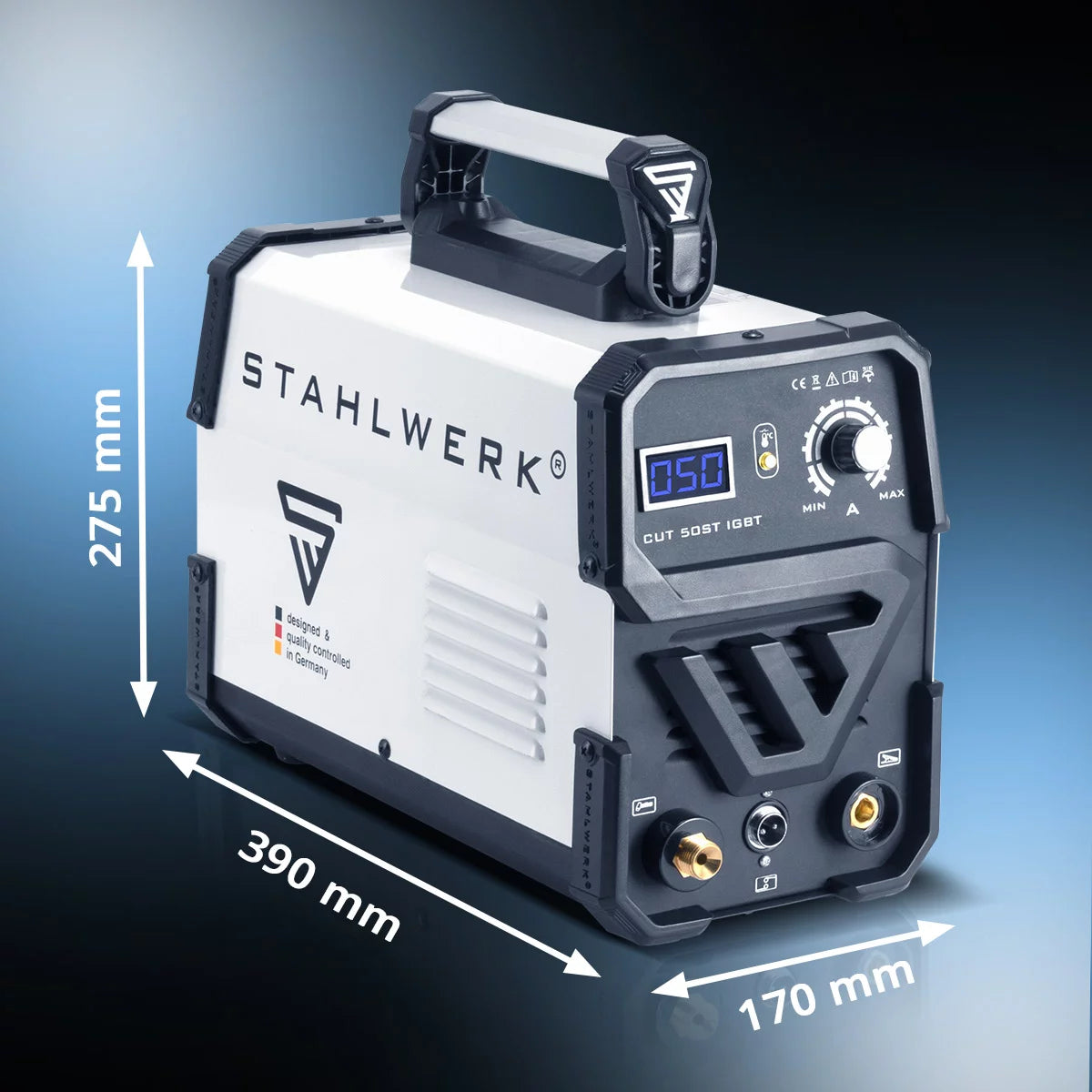STAHLWERK Plasmaschneider CUT 50 ST IGBT / Plasmaschneidgerät mit 50 A und HF Kontaktzündung