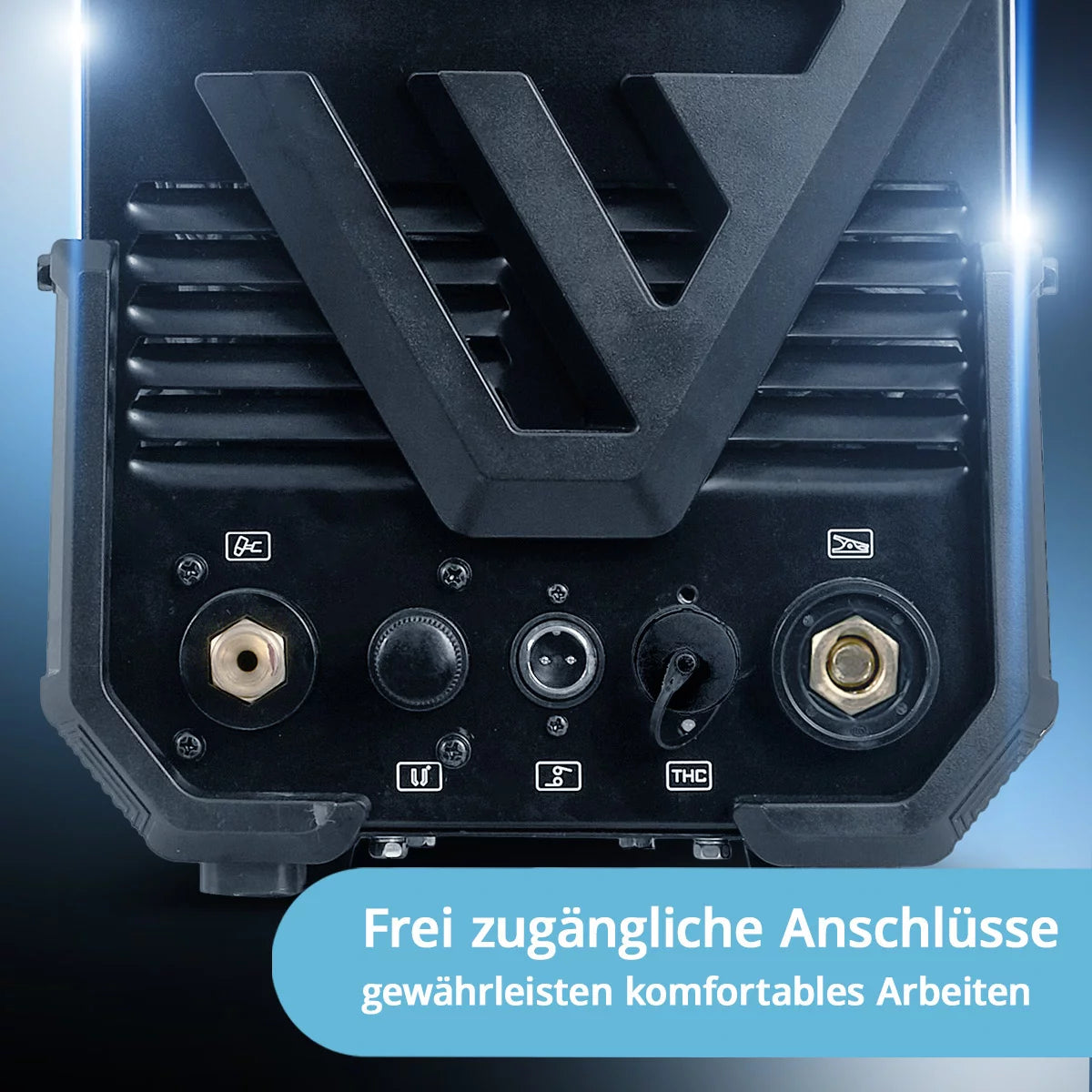 STAHLWERK Plasmaschneider CUT 60 P Digital | 60 A Inverter-Plasmaschneider | HF-Pilotzündung | Digitalanzeige | THC-Schnittstelle für CNC | Schneidleistung bis 20 mm | Plasma Cutter mit 2T/4T-Funktion