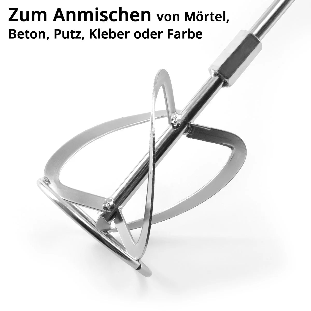 STAHLWERK Rührwerk RW-1200 ST mit 1.200 W und 850 U/min elektrischer Mörtelrührer | Mörtelmischer | Betonrührer | Betonmischer | Farbrührer | Farbmischer | Handmischer | Handrührwerk | Rührer