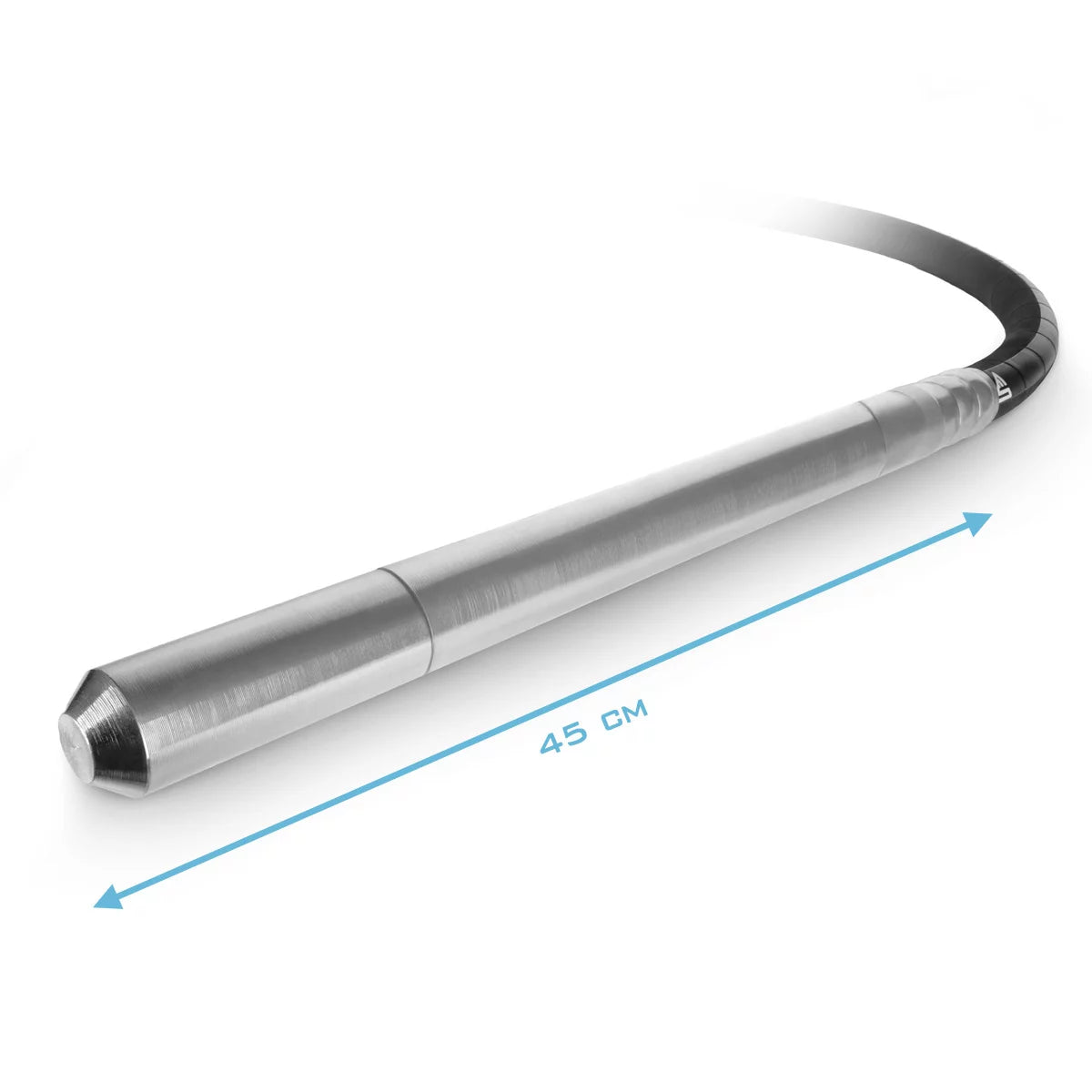 STAHLWERK Rüttelflasche Ø 35 mm | 200 cm Schlauchlänge | Innenrüttler mit flexibler Welle für Elektro-Betonrüttler | Rüttelstab für Betonverdichter, Flaschenrüttler und Einhand-Betonvibratoren