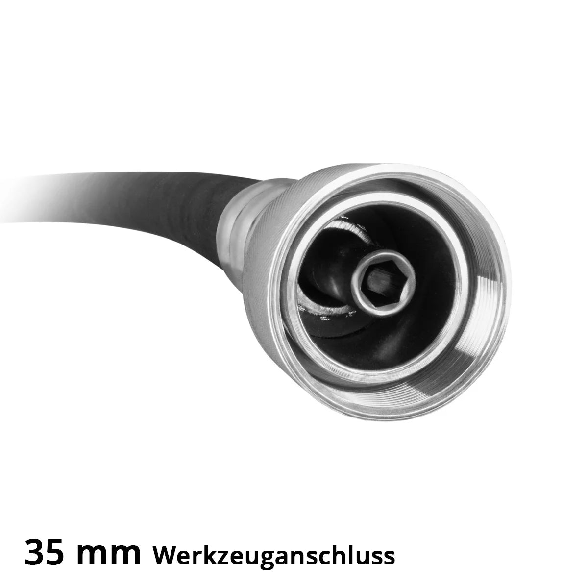 STAHLWERK Rüttelflasche Ø 35 mm | 300 cm Schlauchlänge | Innenrüttler mit flexibler Welle für Elektro-Betonrüttler | Rüttelstab für Betonverdichter, Flaschenrüttler und Einhand-Betonvibratoren