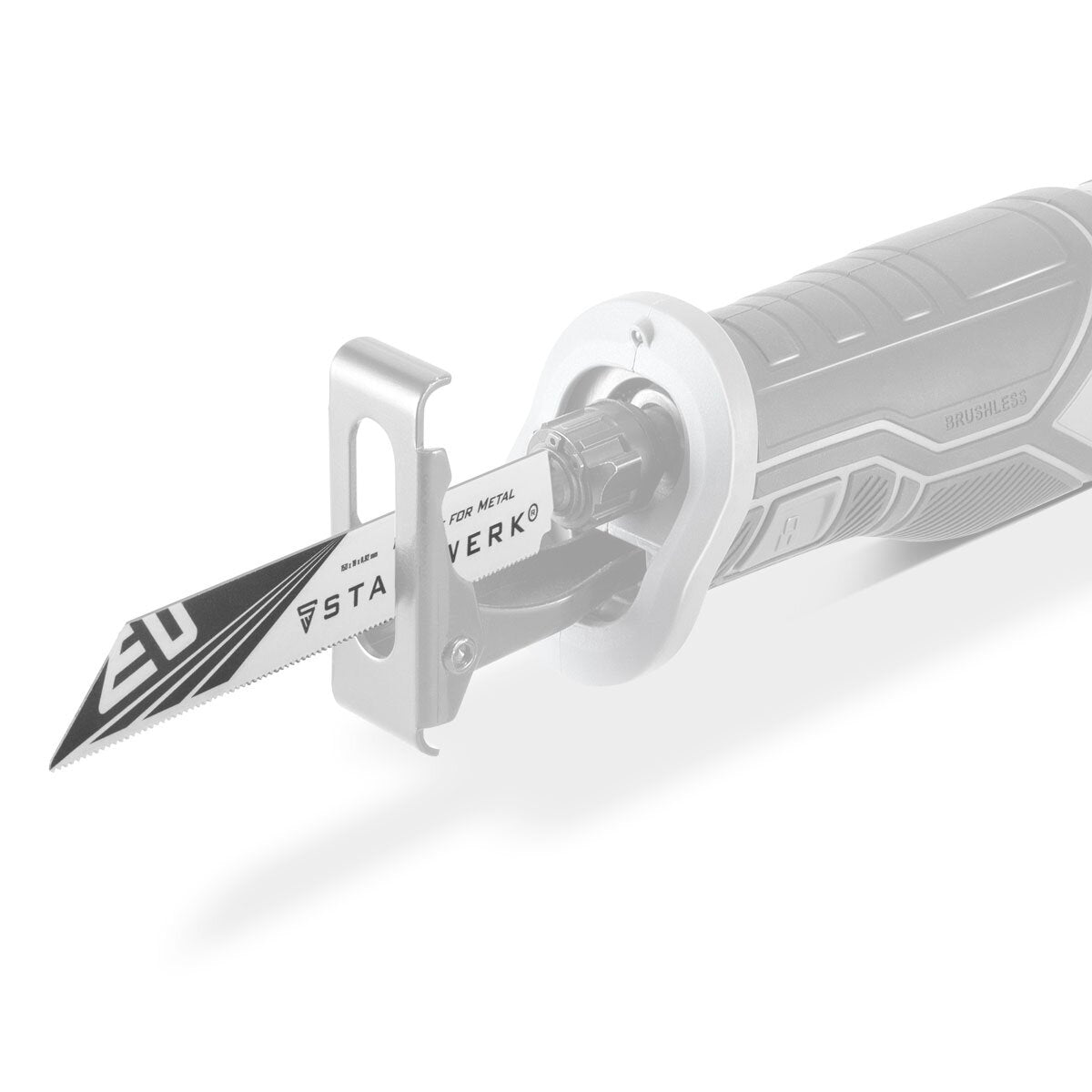 STAHLWERK Metall-Sägeblatt 2er Set 150 x 19 x 0,92 mm Long Life Säbelsägeblätter | Reciprosägeblätter mit 1/2 Zoll Aufnahme und 18 TPI für Säbelsägen | Reciprosägen | Stichsägen