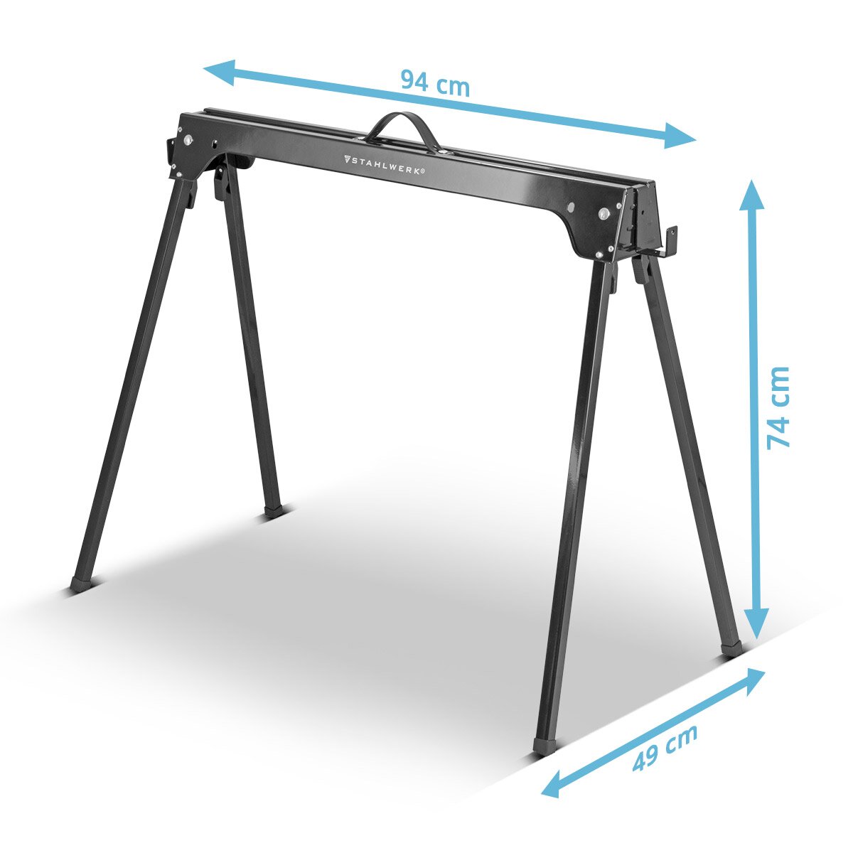 Sägebock 2er Set 500 kg Universal Arbeitsbock Klappbock Gerüstbock