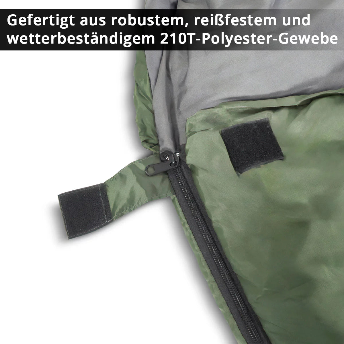 STAHLWERK Schlafsack SB-700 ST bis -15°C | Füllung 330g/m2 | Outdoorschlafsack | Campingschlafsack | Mumienschlafsack | Reiseschlafsack | Sommer- und Winterschlafsack | Trekking