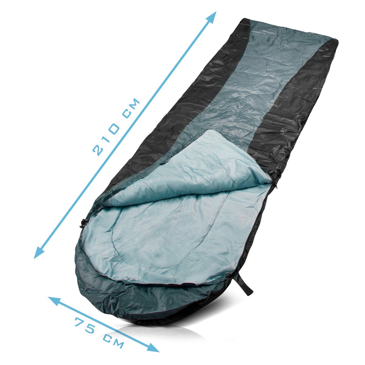 STAHLWERK Schlafsack SB-300 ST bis -20°C 4 Jahreszeiten Outdoorschlafsack | Campingschlafsack | Mumienschlafsack | Reiseschlafsack | Sommer- und Winterschlafsack