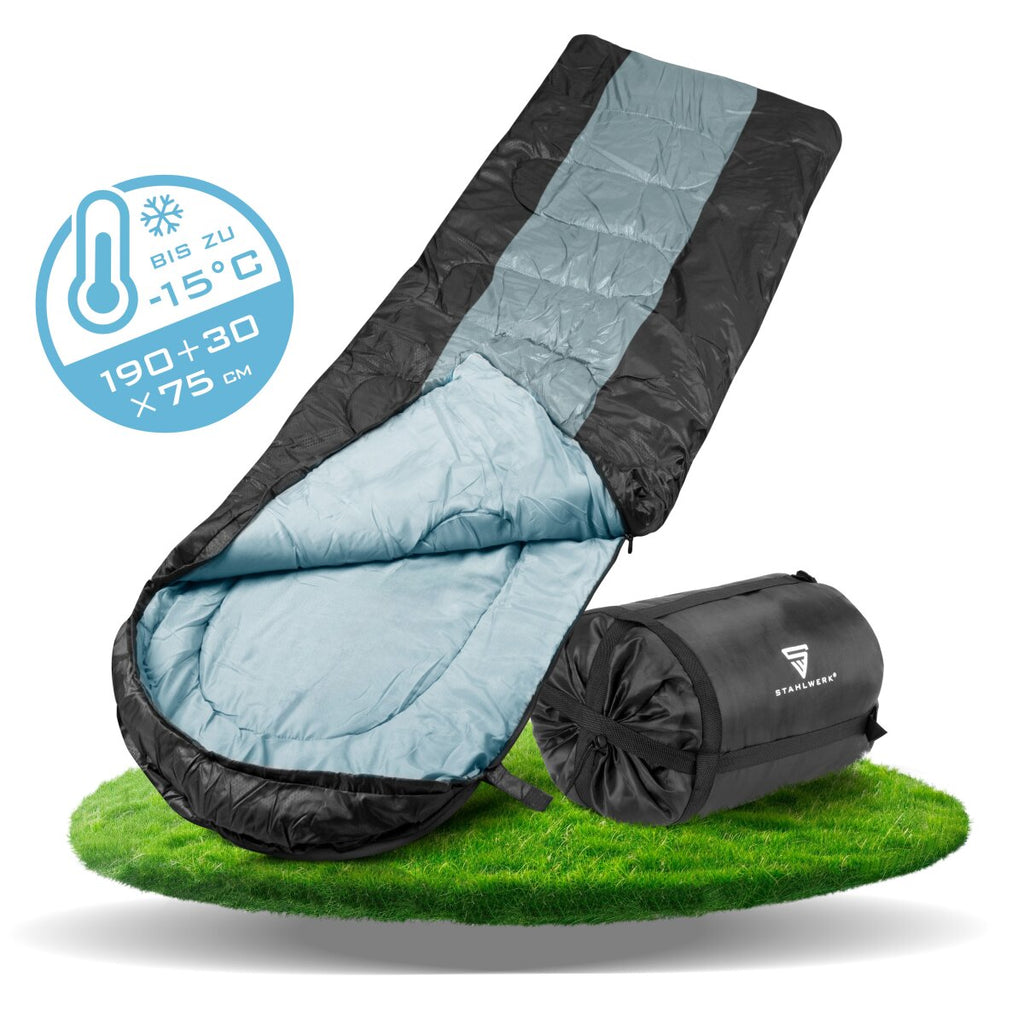 nordisk schlafsack selma STAHLWERK Schlafsack SB-400 ST bis -15°C 4 Jahreszeiten Outdoorschlafs
